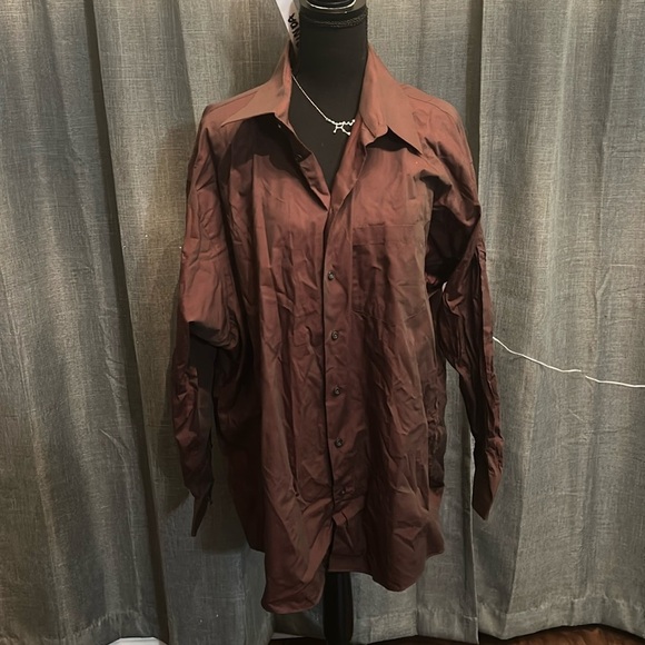 Neutral Kenneth Cole New York Button Up - Picture 1 of 4